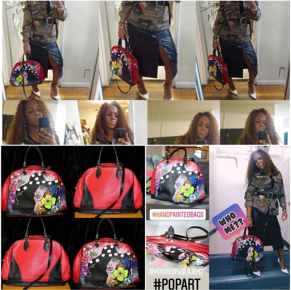 Genuine Italian Leather Handbag/ Satchel - Picture 2 of 8